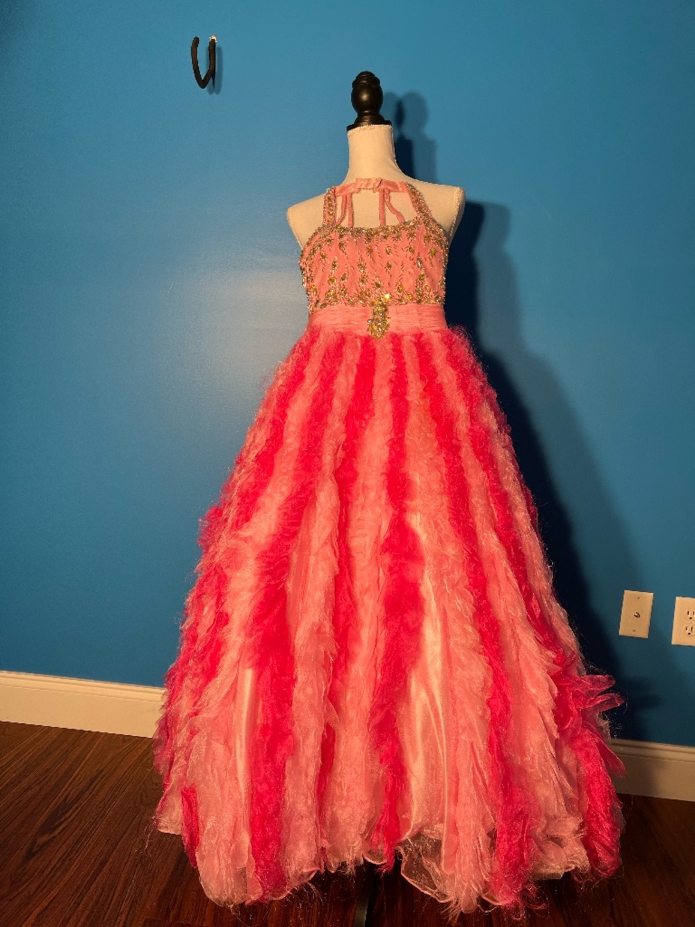 Pink Girls size 10 pageant dress